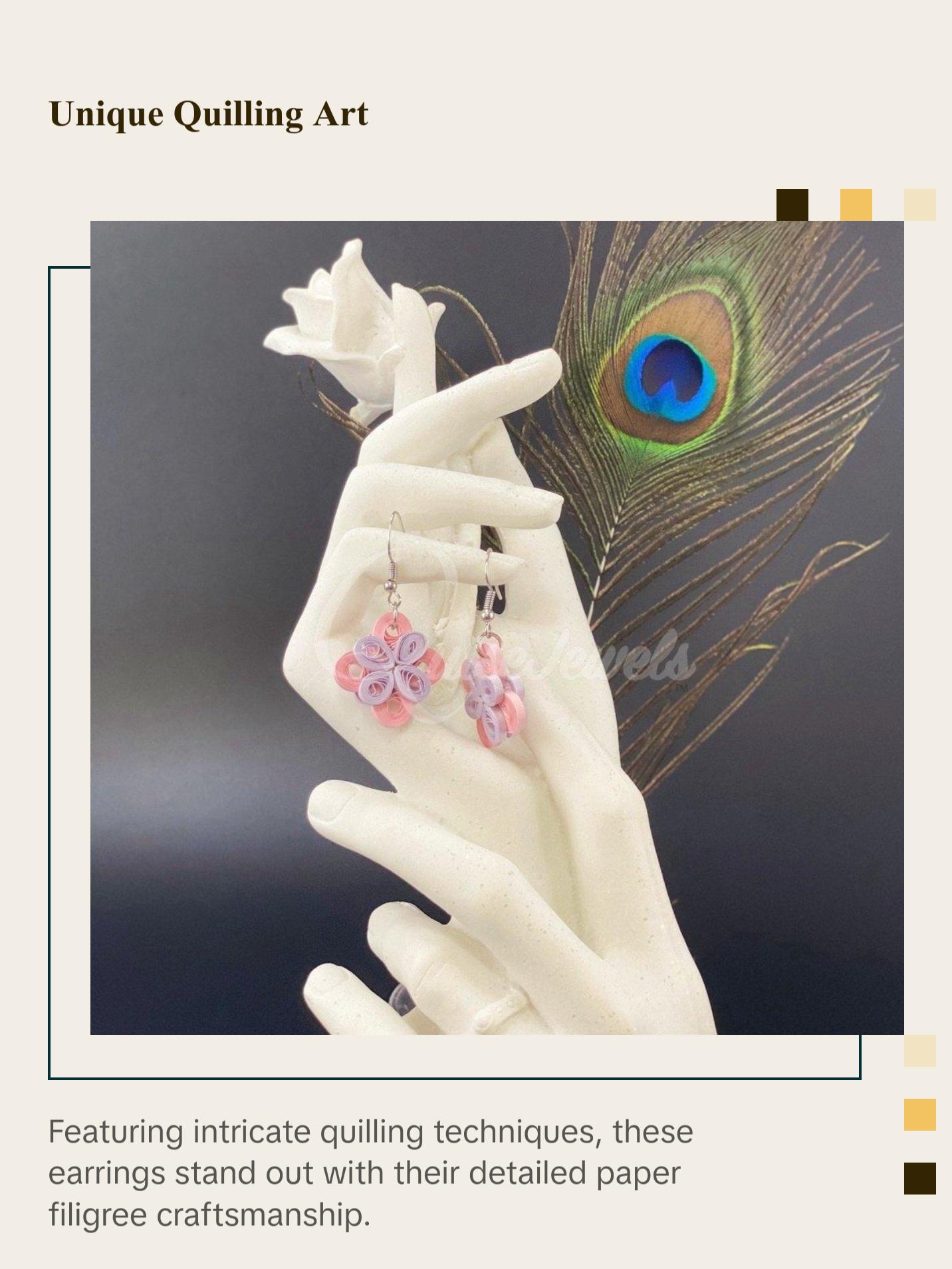 Cute multiple color small Flower Earrings