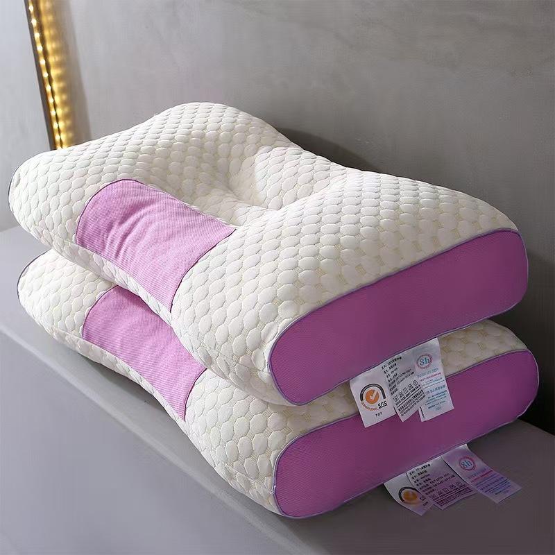 Buy 1 Get 1! Ergonomic Cervical Pillow for Neck Pain Relief, Orthopedic Memory Foam Neck Support Pillow for Side & Back Sleepers, Soft Water Cube Design, Removable Breathable Knitted Pillowcase, Skin-Friendly & Supportive