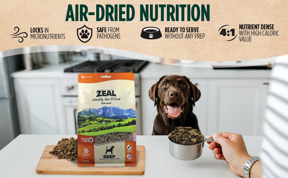 ZEAL Salmon & Duck Air-Dried Dog Food | 1lb Pack | Expires June & Nov 2026 | Grain-Free, High Protein, Healthy Joints & Coat