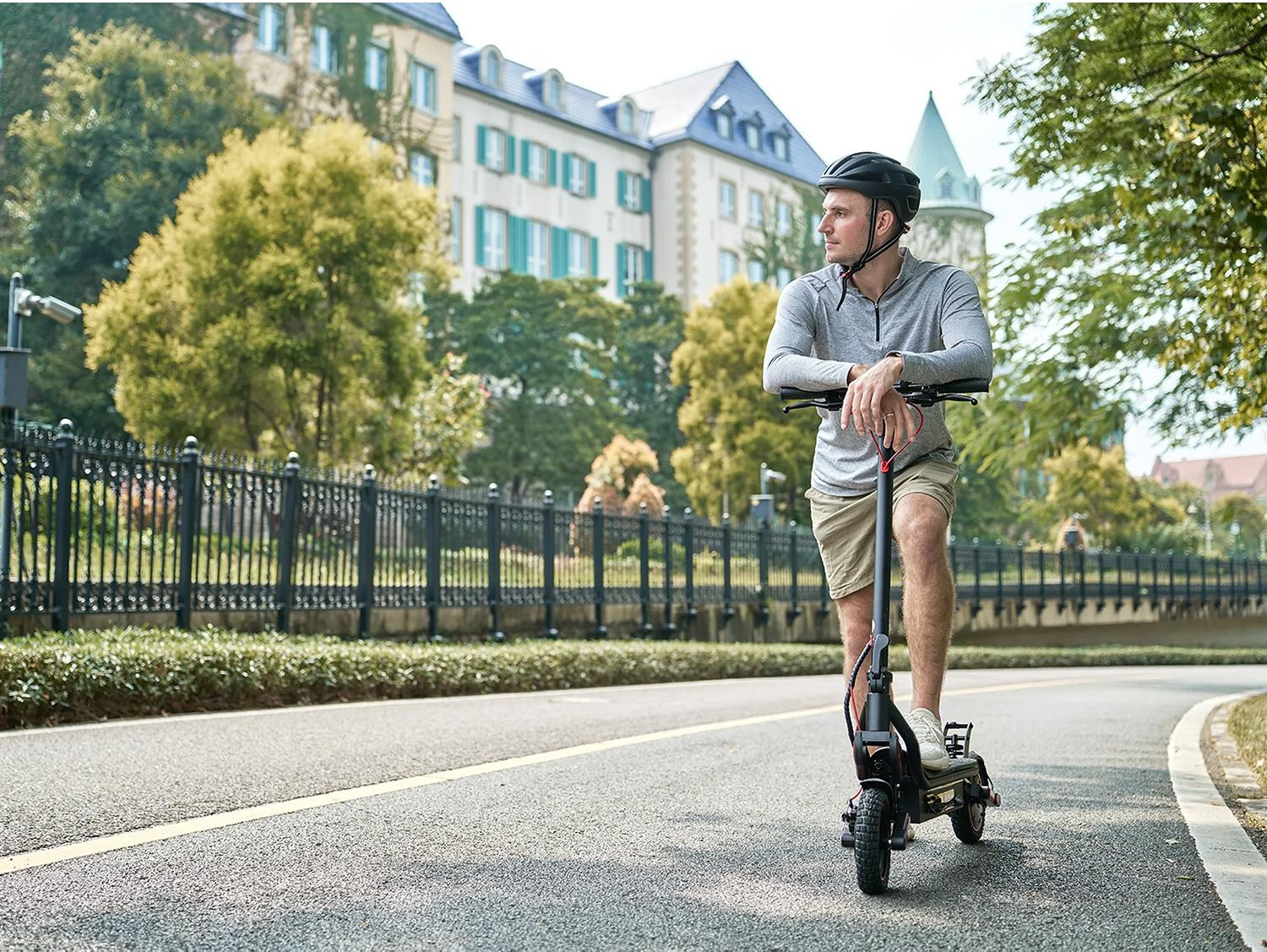 【New Year Sale】 Powerful Electric Commuter Scooter for Adults, 10' Pneumatic Tires, LED Screen Design, Double Suspension, APP Control, Adult Commuting Electric Scooter SpringStatements