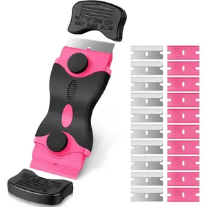 20 Blades Multi-Surface Scraper Tool Kit, Double-Edged Paint Sticker Remover, No-Scratch Plastic Scraper for Cleaning Windows and Stoves