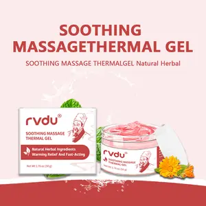 Natural Herbal Heating Massage Gel – Helps Soothe and Relax Joints, Back, Neck & Whole Body – with Menthol, Sophora & Aloe Extracts