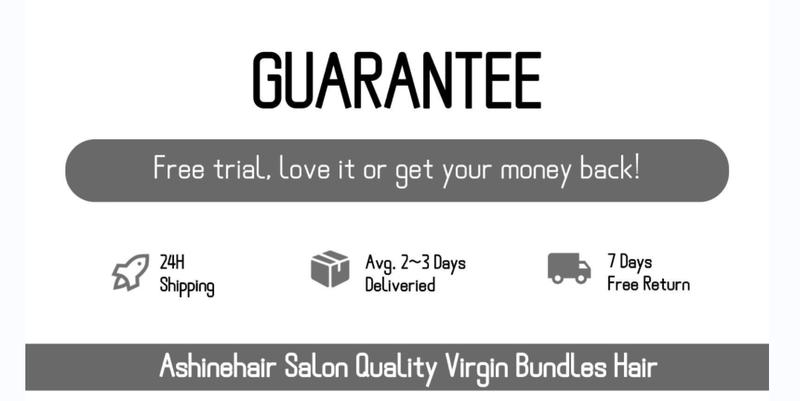 [Ashine] 10-30 inches Salon Quality Brazilian Virgin Bundles 100% Human Hair Straight/Body Wave/Deep Wave/Deep Curly Wigs Natural Color
