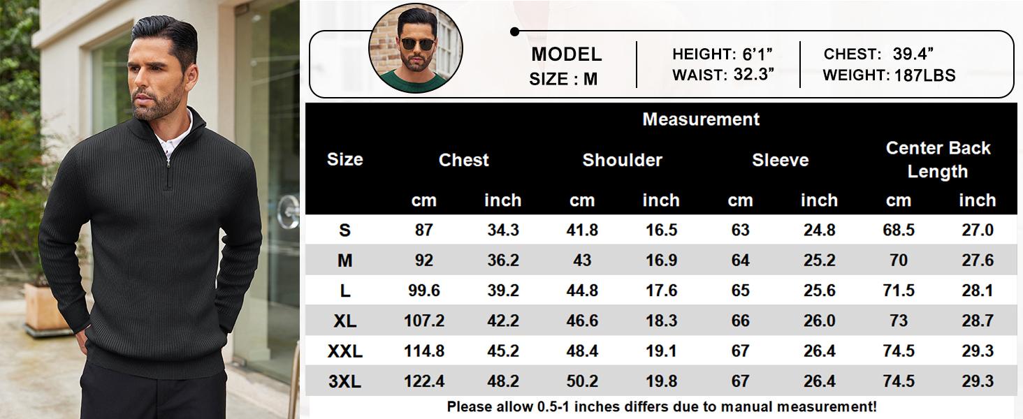 COOFANDY Men's Quarter Zip Sweaters Slim Fit Mock Neck Pullover Sweater Lightweight Knitted Polo Sweaters COOFANDY Men's Quarter Zip Sweaters Slim Fit Mock Neck Pullover Sweater Lightweight Knitted Polo Sweaters
