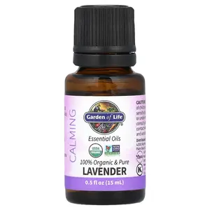 Garden of Life Essential Oils, 100% Organic & Pure Lavender, 0.5 fl oz (15 ml)