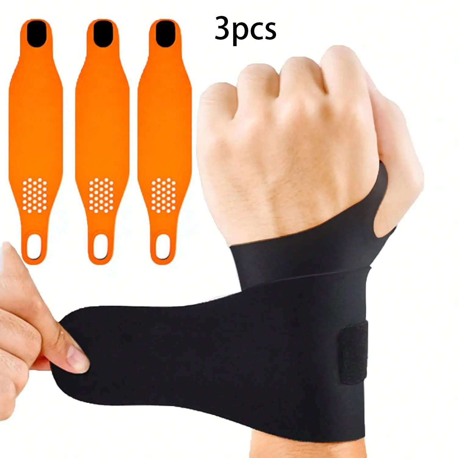 3PCS Wrist Brace,Wrist Support For Carpal Tunnel Pain Relief,Ulnar Brace Ultra-Thin Elastic For Tear,Wrist Wraps Repetitive Wrist Use Injury,Fits Both Wrists
