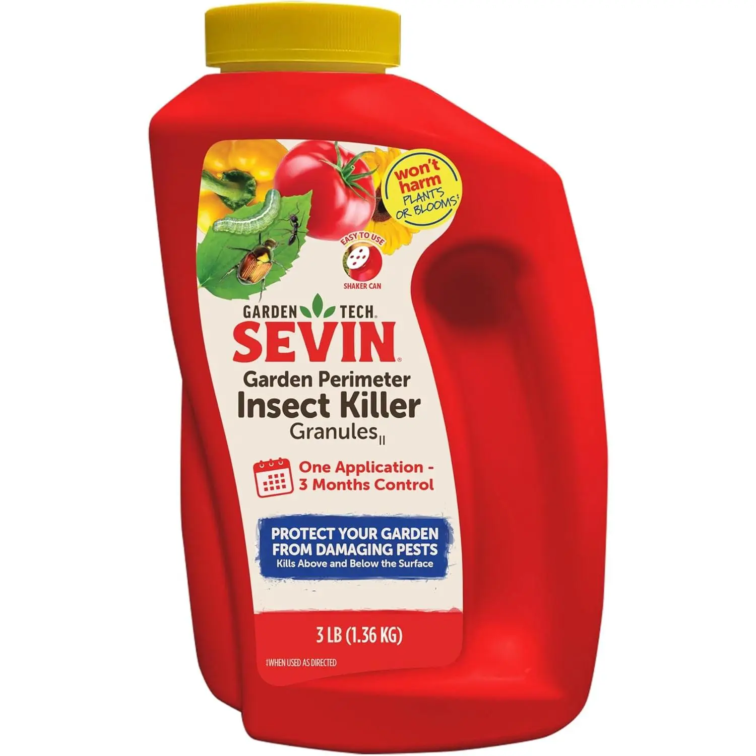 Sevin Garden Perimeter Insect Granules - 3lb Protection Pellets, Perimeter Guard, Effective Coverage, Garden Pest Kill, Residential Pest Control Solution