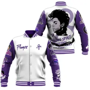 Prince Purple Rain Varsity Jacket | Iconic 80s Music Legend Bomber | Premium Pop Royalty Fan Gear