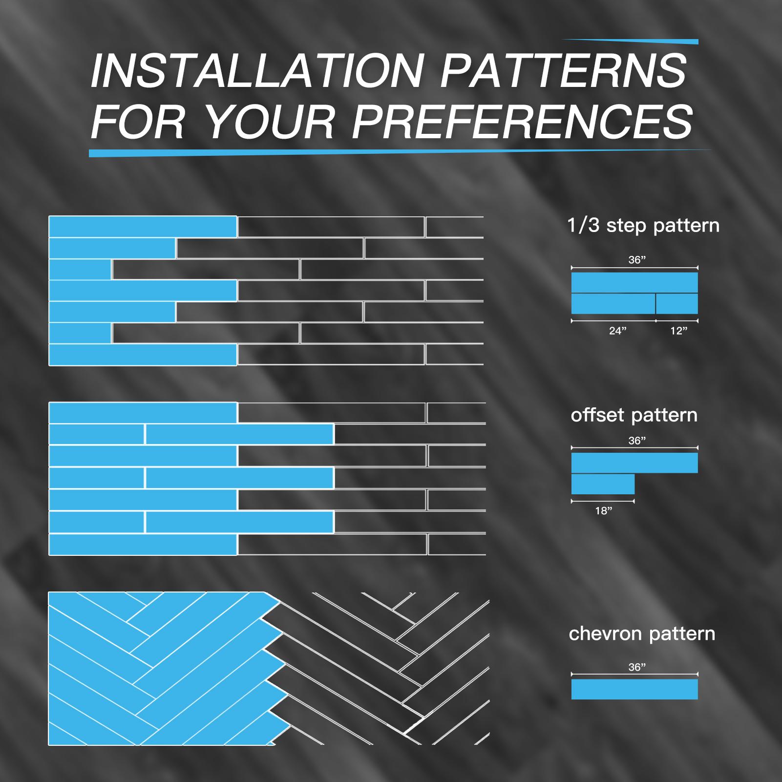 Art3d Vintage Peel and Stick Floor Tiles 36-Pack 54 SqFt Rigid Vinyl Wood Plank Flooring Easy DIY Waterproof for Living Room Kitchen RV