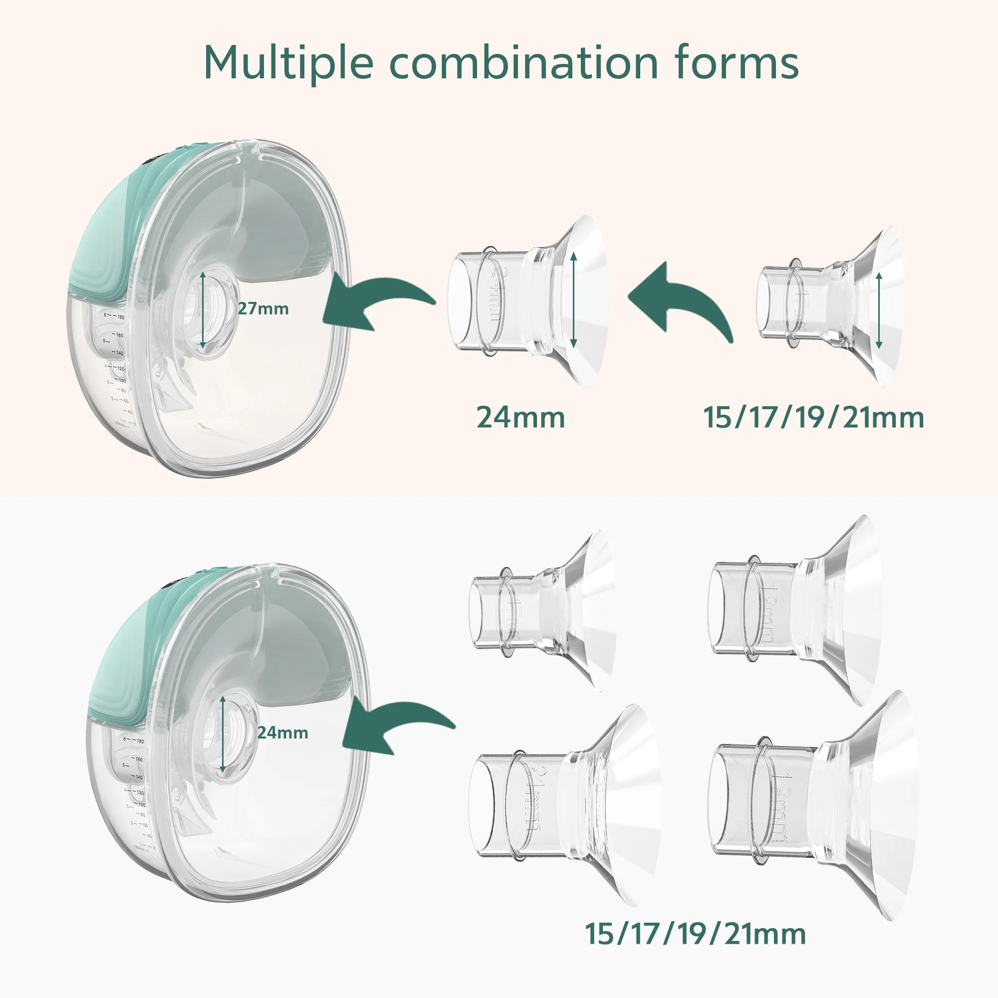 MomMed S21 Breast Pump Accessories Milk Collector Cup 1-Pack Hands Free Pumping Automatic Pumping