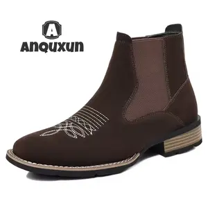 Men's Chelsea suede boots, suitable for various occasions including business, home, parties, and everyday wear, a stylish and versatile choice.