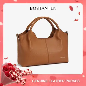 [Valentine's Day Gift] BOSTANTEN Haven Purse Genuine Leather Purses for Women Designer Handbags Crossbody Shoulder Bags Top Handle Satchel with Adjustable Strap