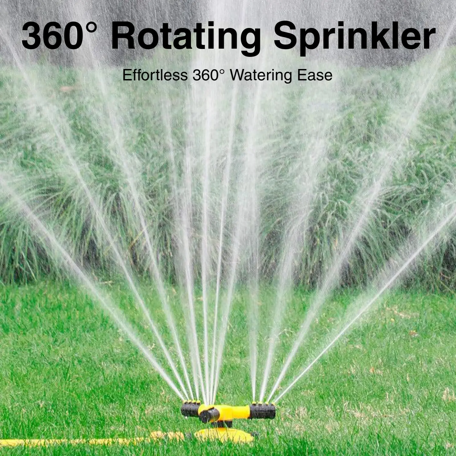 360-Degree Rotating 3 Head Sprinkler for Outdoors Lawn Garden