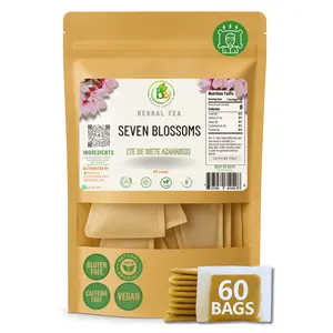 VIRAL 7 Siete Azahares Té (Seven Blossoms Tea) – 60 Tea Bags – 100% Natural, Vegan, Herbal – Gluten-Free, Non-GMO – by BexpertsUSA Dried Soursop Leaves