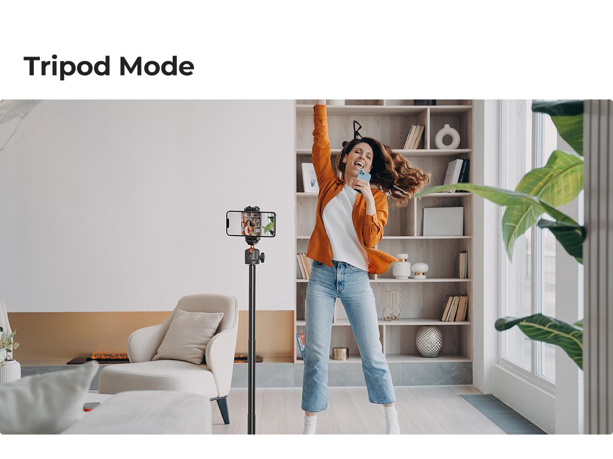 K&F CONCEPT Selfie Stick Tripod – 2-in-1 Phone/Camera Stand with Built-in Remote| For iPhone/Android, Works with Selfie Accessories & GoPro/DJI/Insta360| Ideal for Travel/Live Streaming/Vlogging/Daily Use K&F CONCEPT Selfie Stick Tripod – 2-in-1 Phone/Camera Stand with Built-in Remote| For iPhone/Android, Works with Selfie Accessories & GoPro/DJI/Insta360| Ideal for Travel/Live Streaming/Vlogging/Daily Use