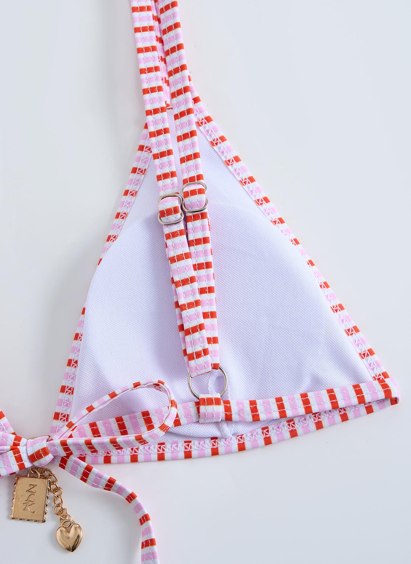 Hilor Women's Floral Print Bikini Set Two-Piece Casual Fashion Chic Swimsuit for Beach Holiday Vacation Ladies Summer Clothes