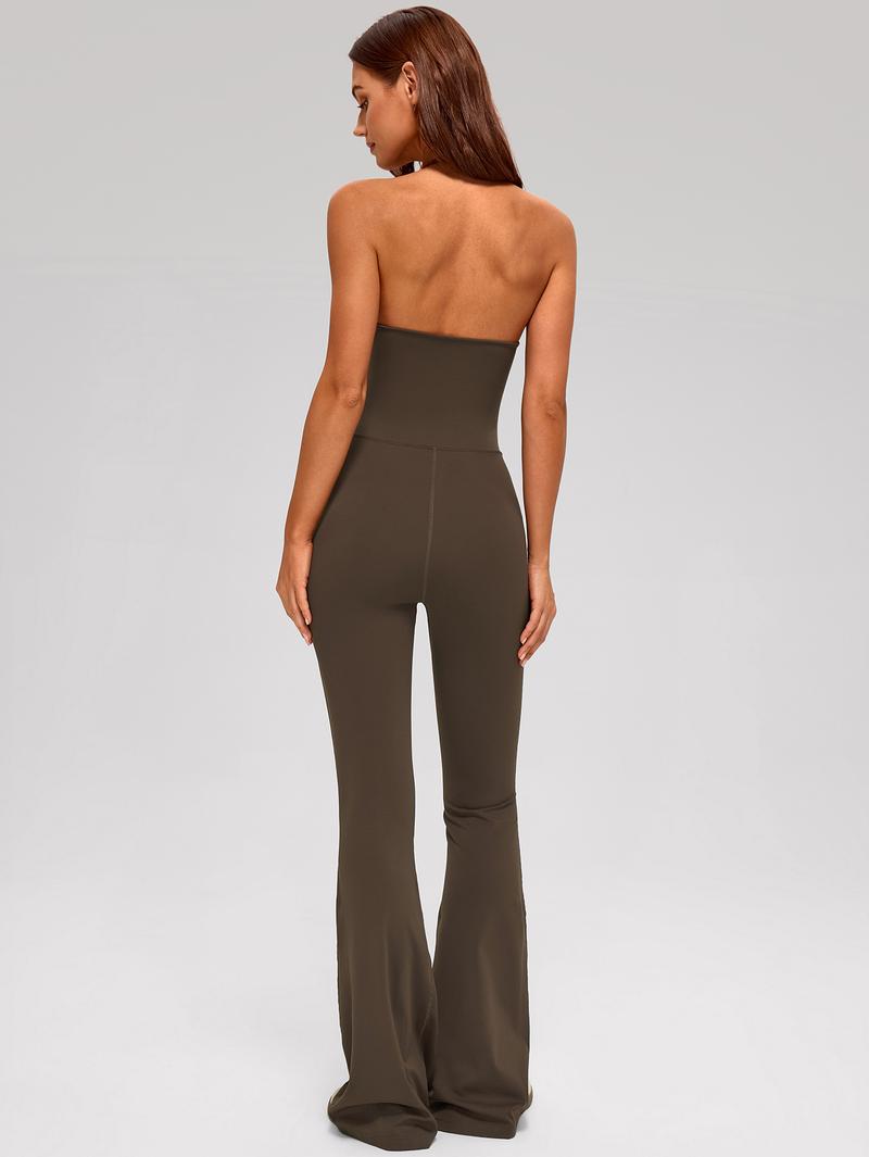 MASKERT Women's Backless Halter Jumpsuit Tummy Control Buttery Soft Activewear Workout Daily Wear Training Outfits MASKERT Women's Backless Halter Jumpsuit Tummy Control Buttery Soft Activewear Workout Daily Wear Training Outfits