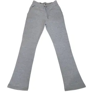 M SOCIETY MENS FLEECE STACKED PANTS ICE GREY MS-23708