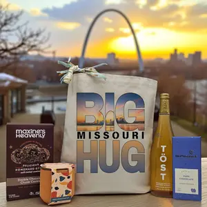 Itsonlynaturalgifts Big Missouri Hug Gift Basket Handcrafted USA with Maxine's Chocolate Lavender Grow Kit & Rosé Tea for Celebrations Including Heavenly Double Chocolate Chunk Cookies & Moonstruck Dark Chocolate