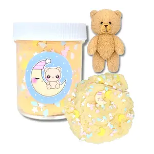 Beary Sleepy Cloud Slime – Fluffy Slime with Plush & Charm