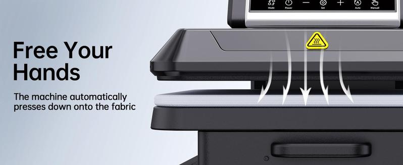 Benazcap Auto Heat Press Machine Professional Sublimation Machine 15" X 15" Rapid Heating & Even Heat Distribution, Perfect for Shirt Printing,Cap,Multifunction