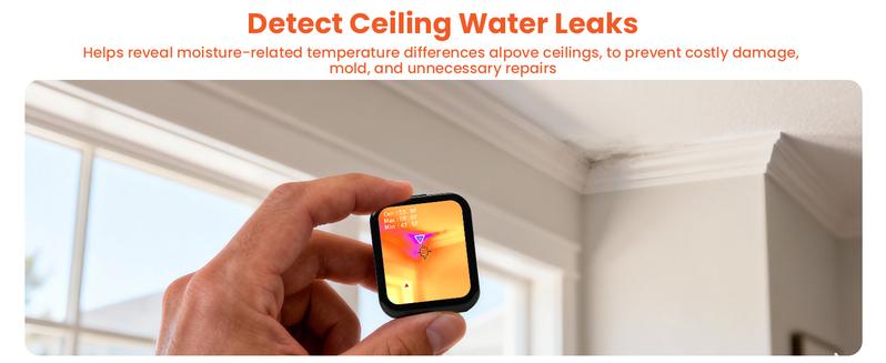 Small Thermal Imaging Camera for Beginner – Mini Thermal Imager for Home Inspection, Infrared Hidden Camera Detector Gadget 80×60 IR Resolution