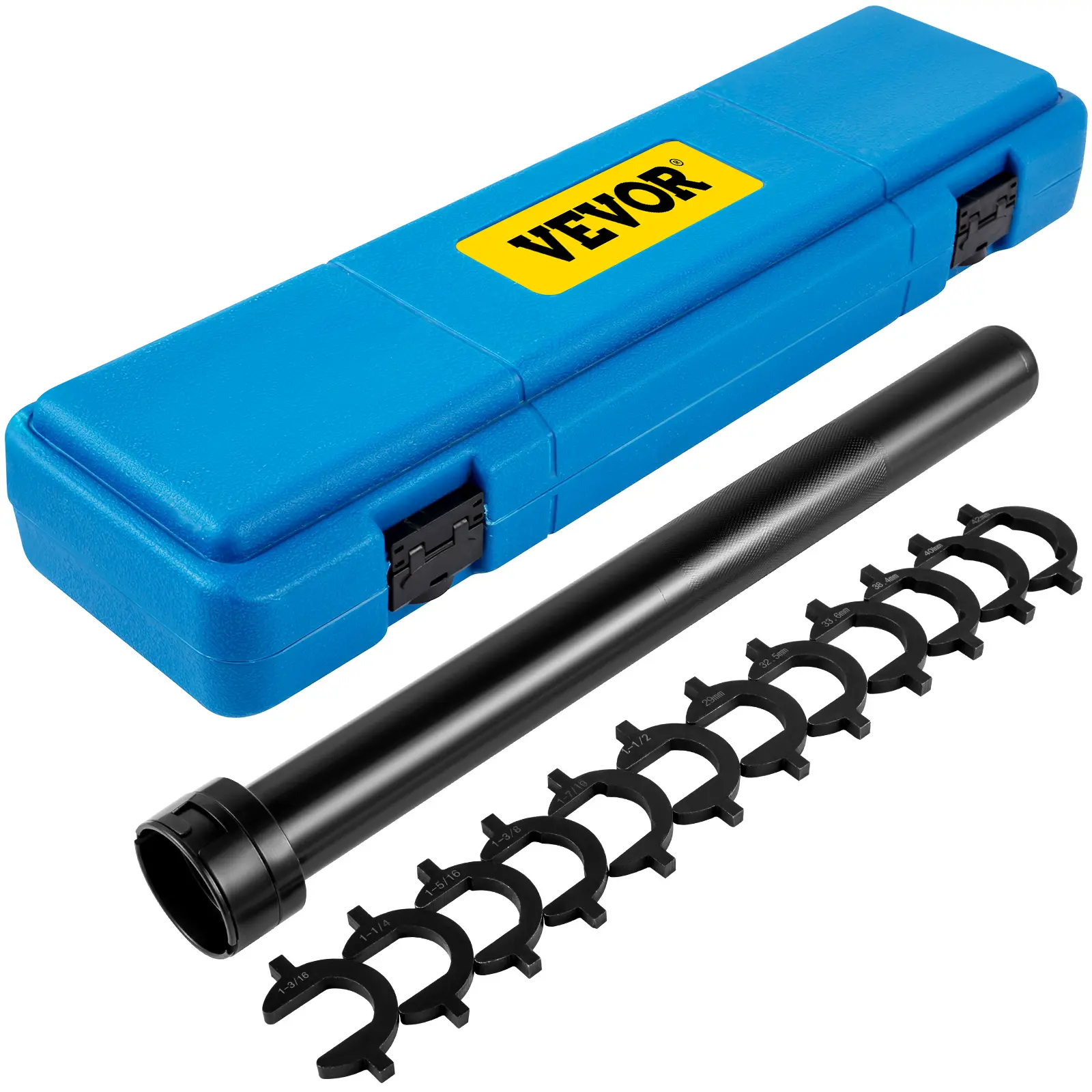 【Summerfinds】VEVOR Inner Tie Rod Installation Kit,Includes 13 Crowfoot AdaptersDurable 1/2 Inch Drive Tube for Efficient RemovalCrafted from Robust SteelIdeal for Automotive MaintenanceTool Kit SetCar Tool Kit