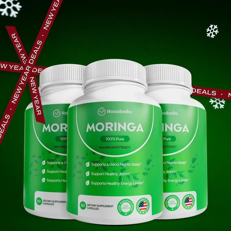 Rosabella Moringa Capsules (800mg) for Immune Support, Gut Health & Vitamins