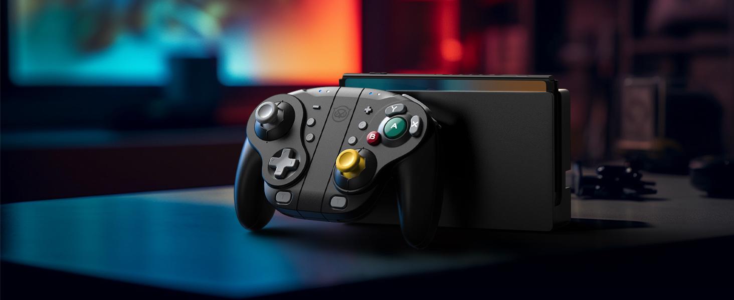 NYXI Wizard Black GameCube Controller for Switch – Wireless Bluetooth, Magnetic Joystick & Mechanical Trigger, Perfect Gift for Gamers Turbo Rechargeable Console Adjustable Smartphone NYXI Wizard Black GameCube Controller for Switch – Wireless Bluetooth, Magnetic Joystick & Mechanical Trigger, Perfect Gift for Gamers Turbo Rechargeable Console Adjustable Smartphone