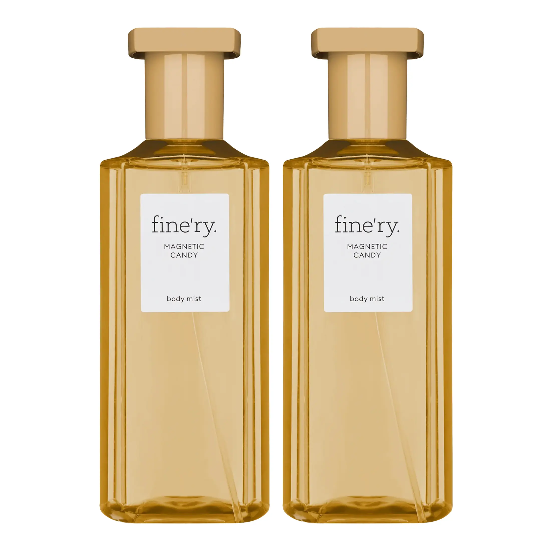 fine'ry. Magnetic Candy Body Mist Spray for Women, Citrus Aromatic Scent with Cotton Candy Notes, 150ml, 2-Pack, Two-Pack