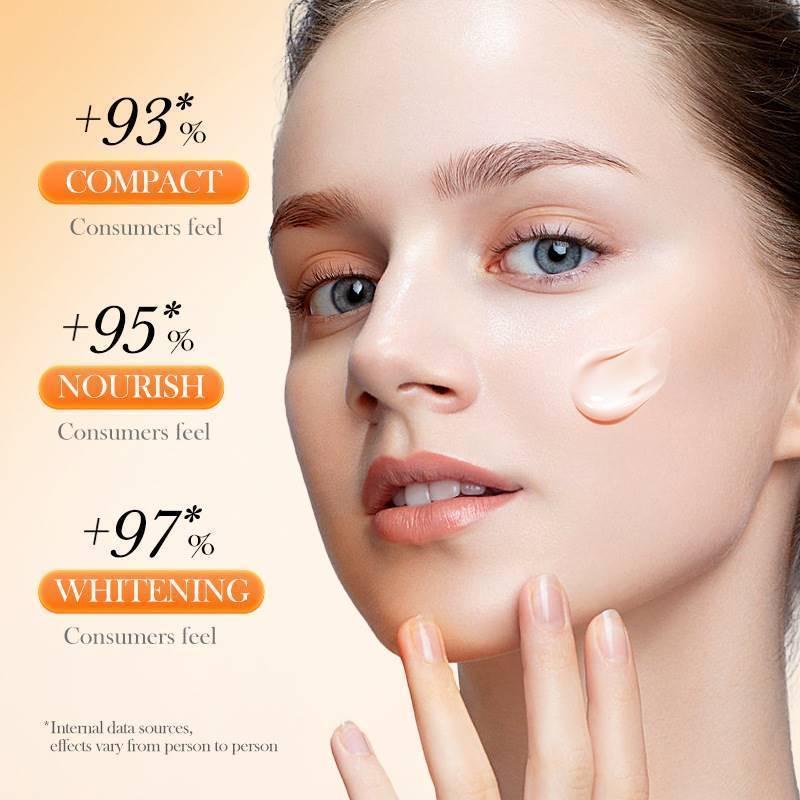 2026 Upgrade 5X Vitamin C Facial Care Set 6-Piece Pack with Cleanser Toner Face Serum Cream & Eye Cream Gentle Skin Cleaning Care Travel Size Kit  for Moisturizing, Brightening, Anti-wrinkle, Radiant Glow - Daily Skincare, Best Gift Daily