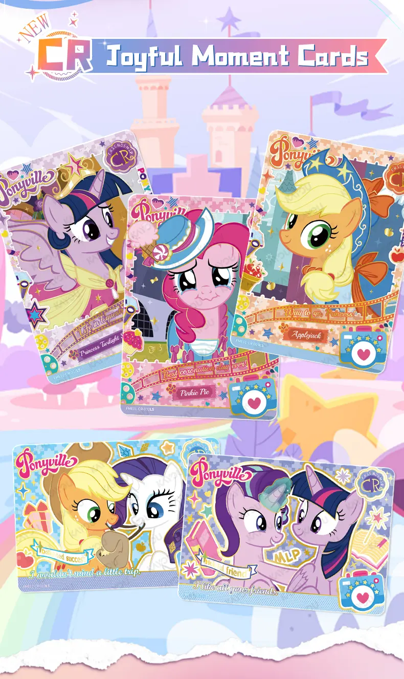 My Little Pony Friendship Theme Non-Sports Trading Card Collectible - Friendship Eternal Fun Moments Select Edition NA-001A, Includes Pony Art & Storage Box, Card Game Accessory