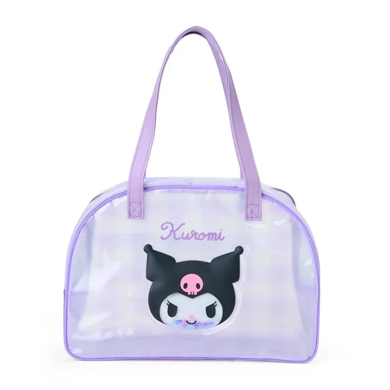 Kuromi Clear Handbag (Gingham)