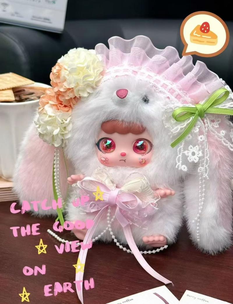 KEBIDOU Mini Nafu Bunny Series Plush Blind Box – Cute Soft Bunny Doll Collection, Adorable Mystery Plush Figures for Girls, Desk Decor & Gift Toys