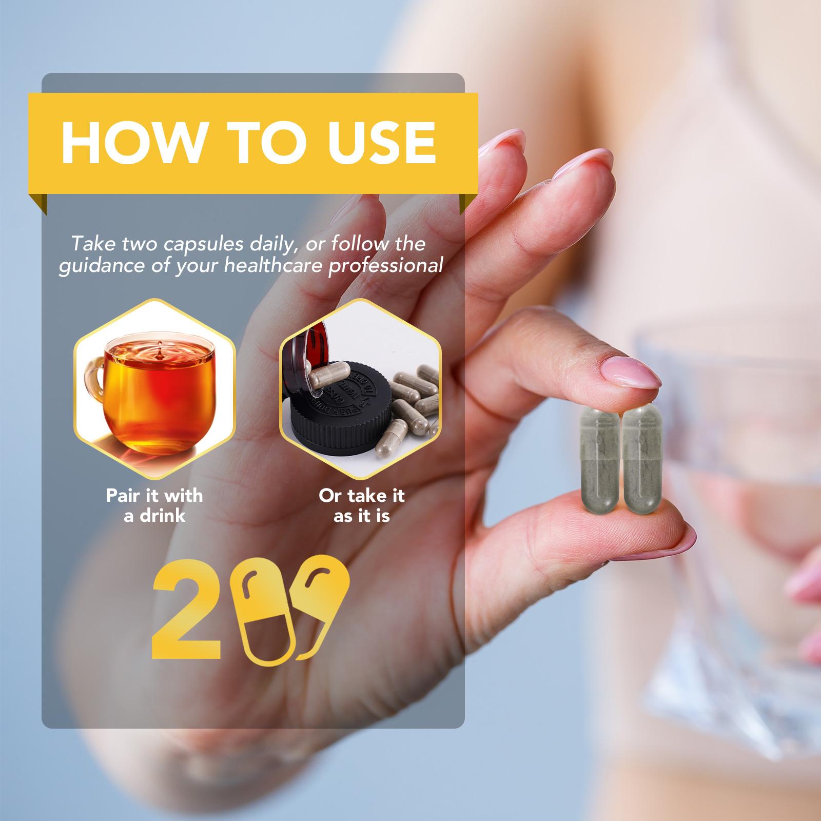 Hatmanlabs Shilajit Resin Capsules for Men & Women - 60pcs Supplement Nutrition Energy Dietary Fitness Healthcare Zinc Vitamin Iron