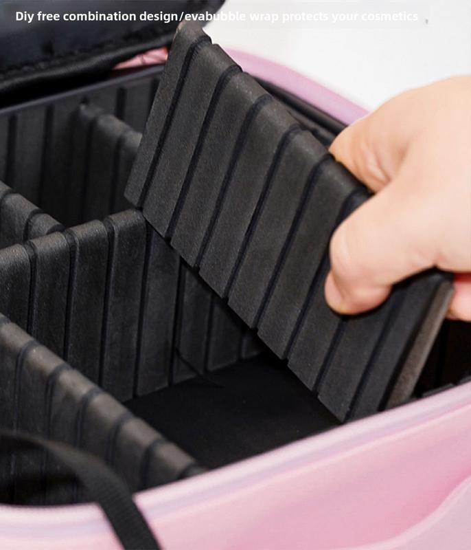 2025 Trending LED Makeup Bag with Mirror Large Capacity Portable Stylish Travel Case for Cosmetics