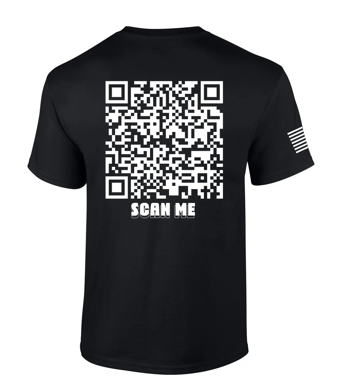 TRENZ SHIRT COMPANY Men's Soft Cotton T-Shirt, Casual Top with Christian Inspirational Graphic and Interactive QR Code Print, Inspirational Text, Breathable Fabric