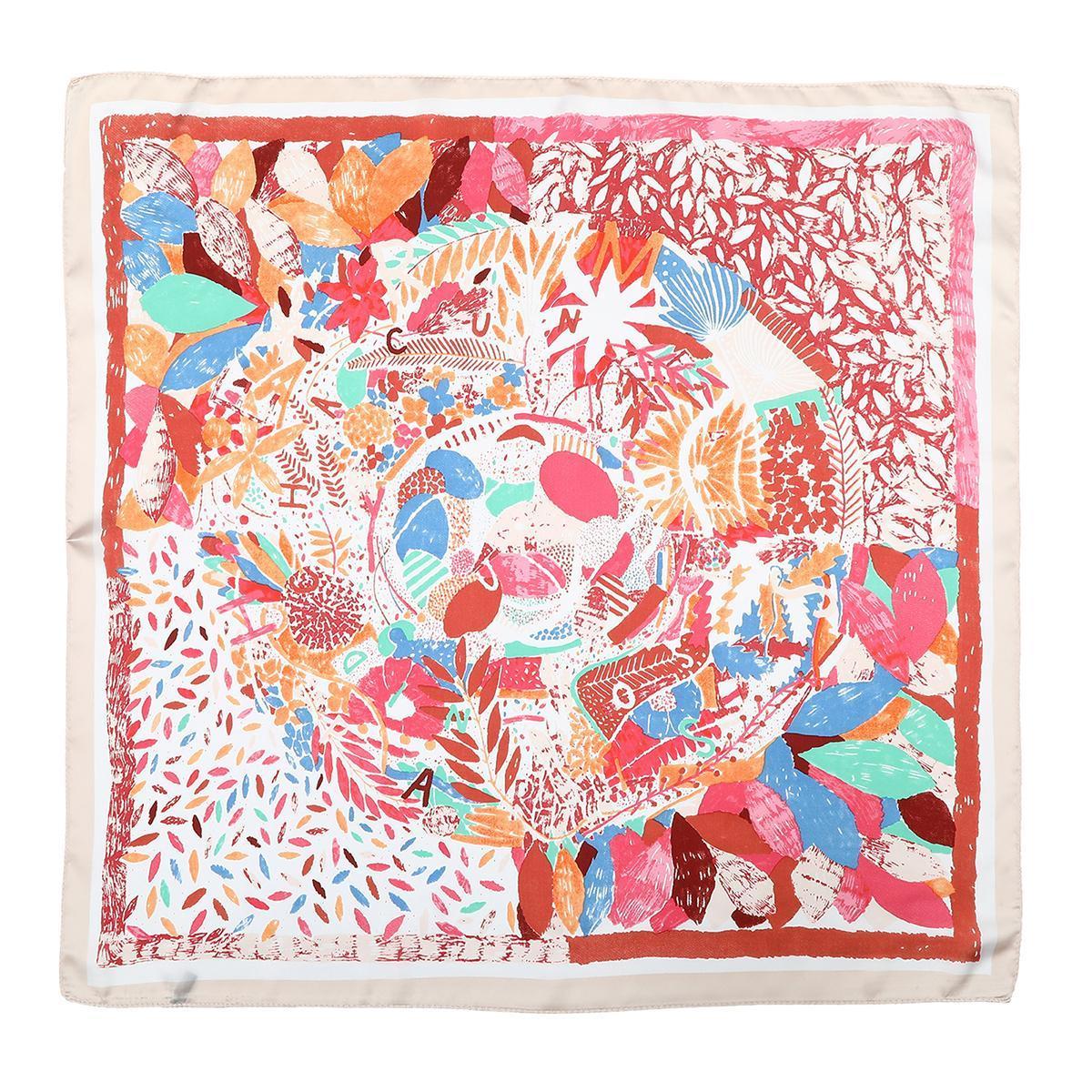 4-piece suit  27.5” Silk Like Square Head Scarf Neck Scarves for Women and Girl Hair Kerchief Bandanas Sleeping Head Wrap Headbands Head Wraps