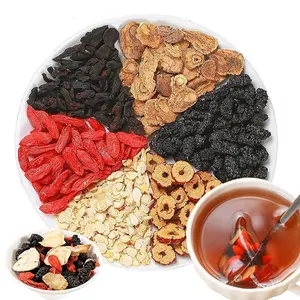 Kidney Tea formula Ginseng Five Treasures Tea, Te De RiñOn Saludable Organica, Red Date Mulberry Tea Organic Kidney Cleanse Chinese Herbal Ginseng Tea For Men & Women