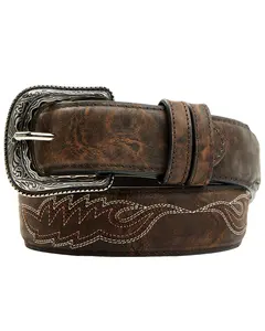Cody James Men's Brooks Stitched Leather Belt - Cjasu24bt4