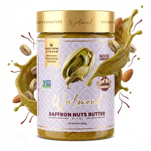 Walmond Saffron Nuts Butter Vital | World's First Saffron  Almond Pistachio Butter | 8g Protein | No Added Sugar |  No Palm Oil | Non-GMO | Halal Certified | 8oz & 16oz Protein Natural Fiber
