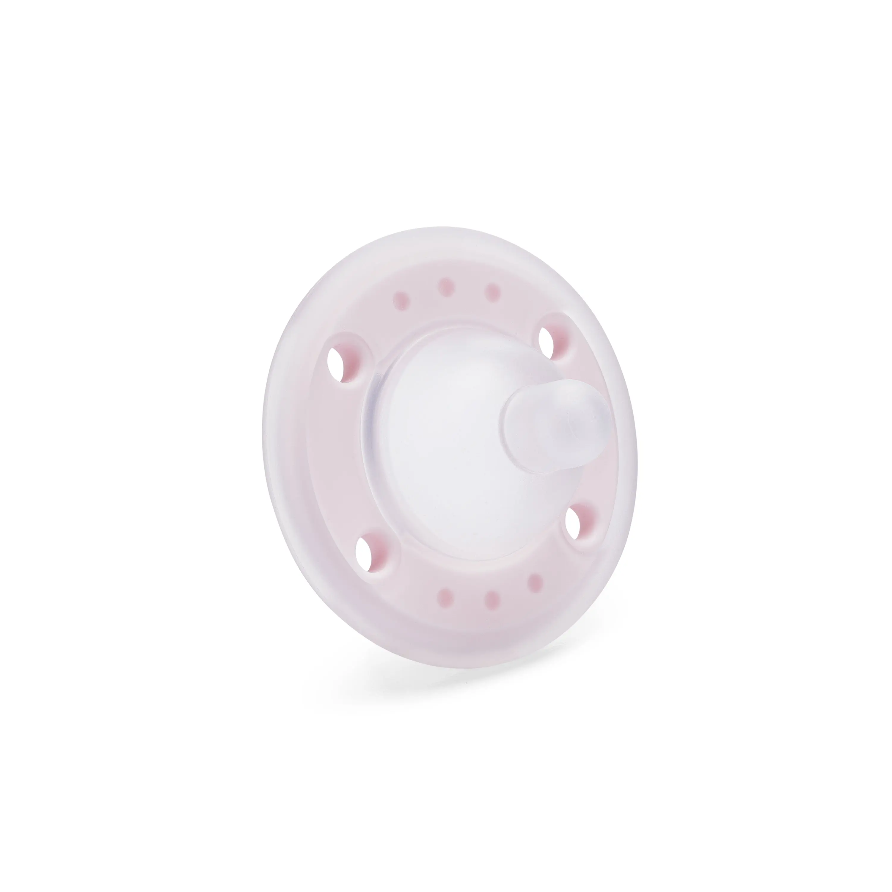 Ninni Pacifier Petal Pink 1 Pack Soft Silicone Orthodontic Pacifiers for Breastfed Babies