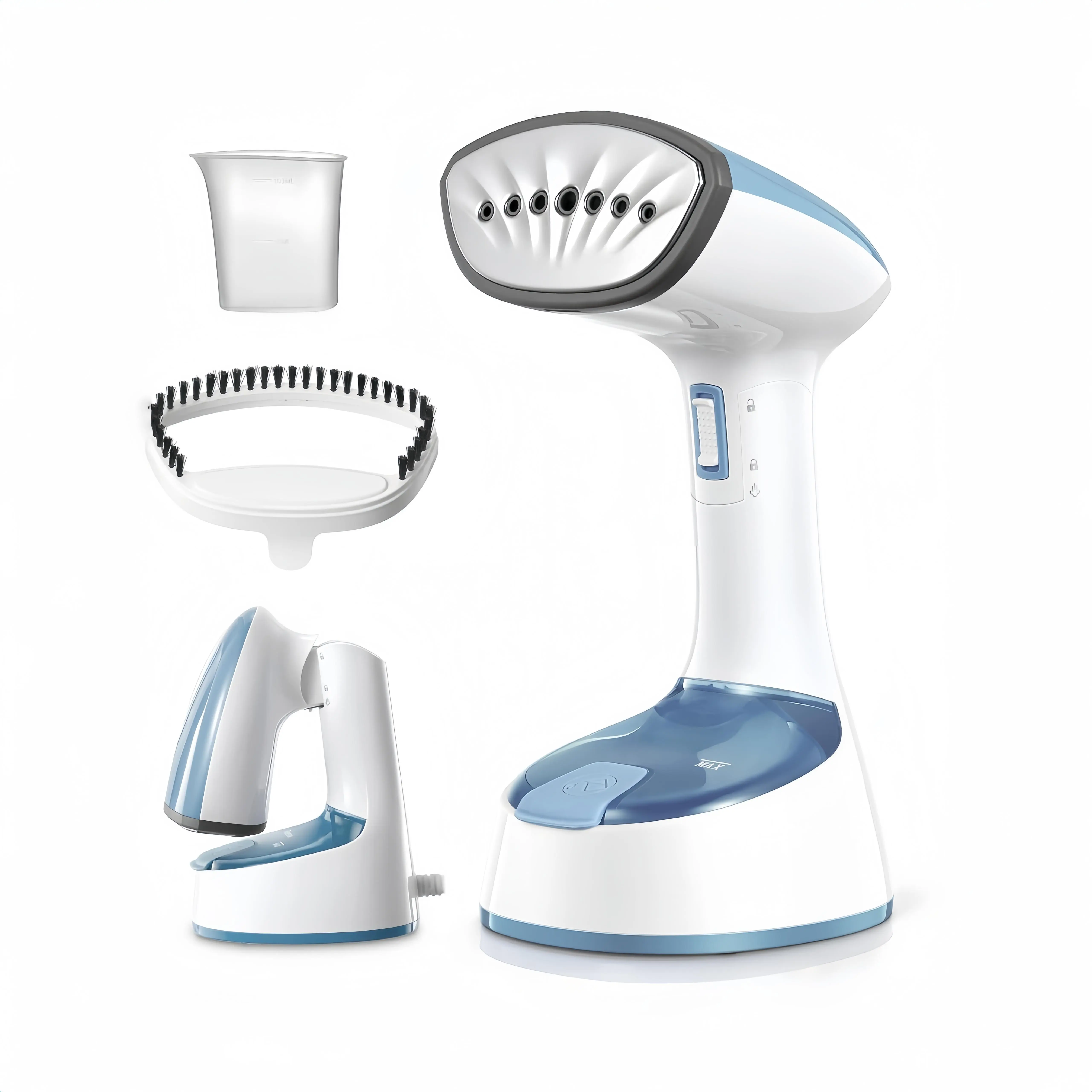 Foldable Handheld Portable Travel Garment Steamer Iron - 1200W Powerful Wrinkle Remover, 25s Fast Heat-Up, steamer for clothing,Summer Travel Essential Household Clothes Steamer