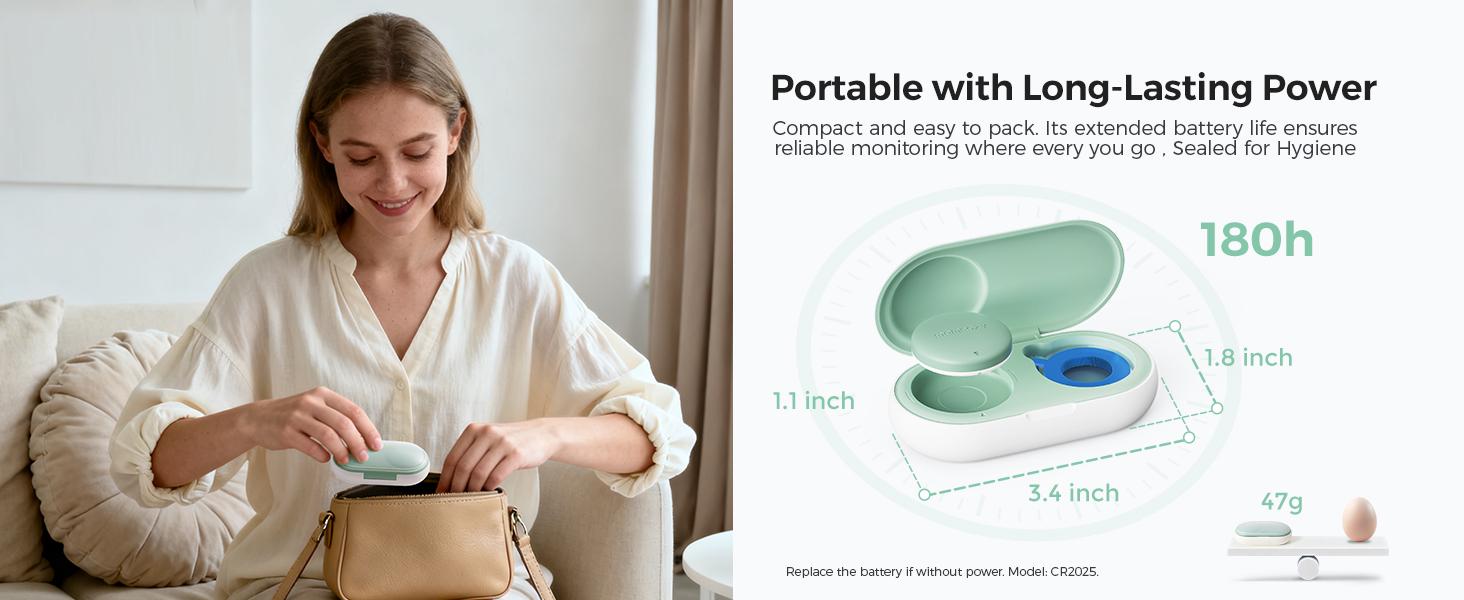 Momcozy Wearable Digital Thermometer for Baby, Medical-Grade Accurate Smart Thermometer, Instant Reads, APP Real-time Monitoring for Infants & Kids, Hypoallergenic 3M Stiker,Bluetooth, 180H Lasting Momcozy Wearable Digital Thermometer for Baby, Medical-Grade Accurate Smart Thermometer, Instant Reads, APP Real-time Monitoring for Infants & Kids, Hypoallergenic 3M Stiker,Bluetooth, 180H Lasting