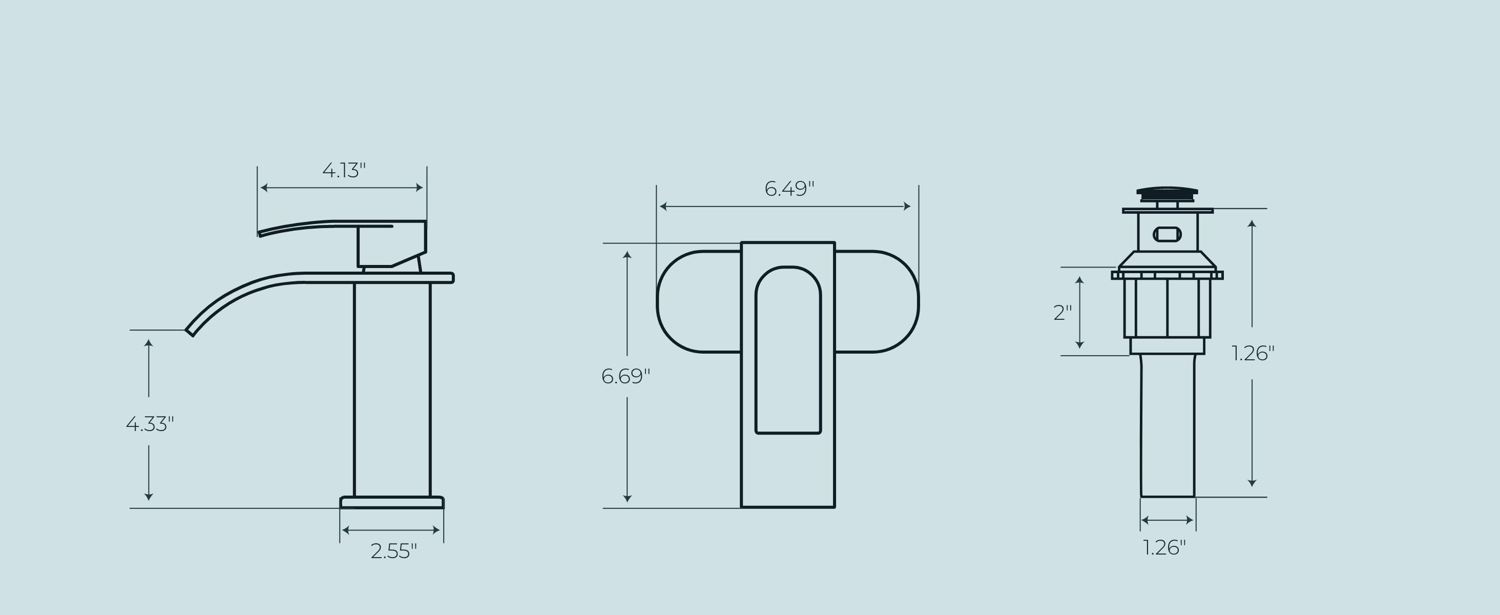 FORIOUS Bathroom Faucet with Metal Pop up Drain Waterfall Bathroom Toilet Sink Faucet Single Handle Stainless Steel Basin Sink Faucet Water Tap