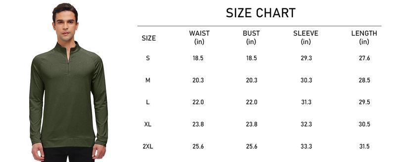Mens Long Sleeve Quarter Zip Pullover Stand Collar Active Golf Polo Shirt 1/4 Zipper Fleece Lining Workout Top Mens Long Sleeve Quarter Zip Pullover Stand Collar Active Golf Polo Shirt 1/4 Zipper Fleece Lining Workout Top