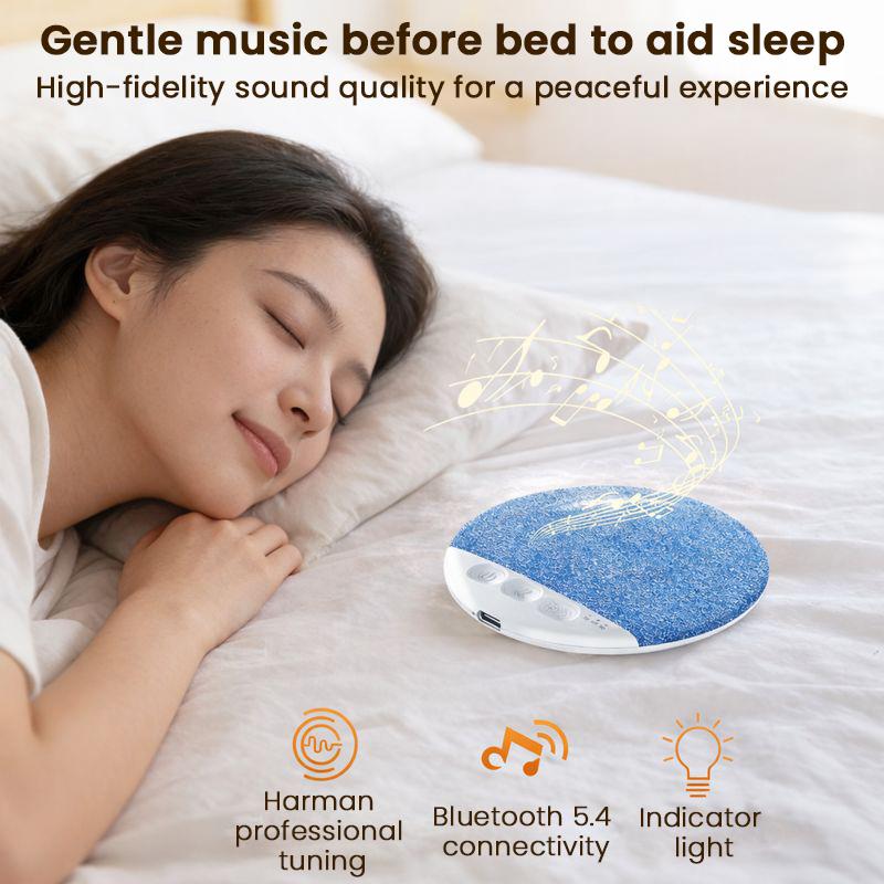 Ultra-Thin Bluetooth Pillow Speaker, Excellent Sound Quality, Ultra-thin At Only 1 cm, Features White Noise For Deep Sleep, Bluetooth 6.0, Perfect for Bedtime Music & Audiobooks, Headphone-Free Sleep Speaker, Compatible with Android & iOS