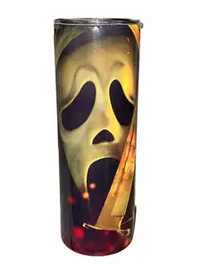 Stu House Fire - 20oz oz 20 oz. 20oz. - Skinny Straight Sublimation Tumbler - Amy's Tumbler Junkies - Your Favorite Tumbler Shop!
