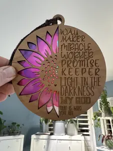 Waymaker Suncatcher for Sunny Window