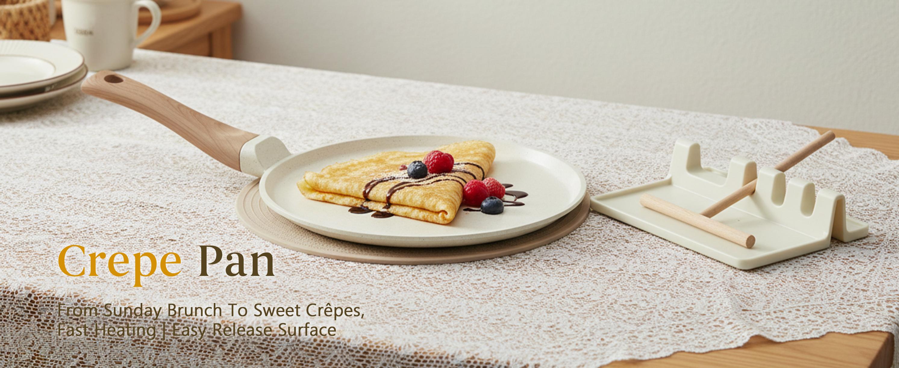 USELUCK Pots and Pans Set Non Stick Non-Toxic 22 Pcs Ceramic Cookware Sets Nonstick Kitchen Pot&Pan With Lid Cream White Granite Induction Compatible with Glass Lids Crepe Frying Pan PFOA/PFOS-Free